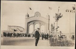 Entrance to Pacific City, roller coaster Burlingame, CA Original Photograph Original Photograph Original Photograph