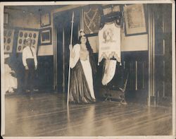 Joaquin Parlor. Woman with spear, crown robes. Original Photograph