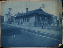 Valencia Street Railroad Depot before earthquake San Francisco, CA Original Photograph Original Photograph Original Photograph