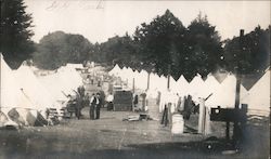 Scene in Golden Gate Park, tents, refugees from earthquake and fire 1906 Original Photograph