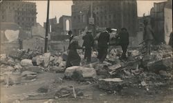 San Francisco refugees amid the rubble after the 1906 earthquake and fire Original Photograph