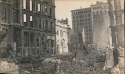 California and Montgomery Street - Earthquake Damage Original Photograph