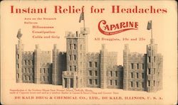Instand Relief For Headaches: Caparine / De Kalb Drub & Chemical Co. Blotter