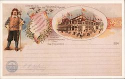Greetings from the Vienna Prater. California Midwinter International Exposition 1894 (Reproduction) Postcard