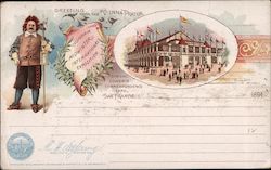 Rare: Greetings from the Vienna Prater. California Midwinter International Exposition 1894 Postcard