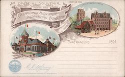Rare: California Midwinter International Exposition 1894 Postcard