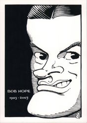 Bob Hope by Rick Geary Cartoons Postcard Postcard Postcard