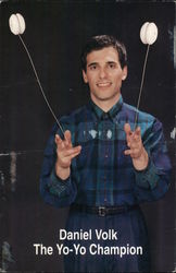 Daniel Volk, the yo-yo champion Postcard