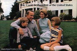 He Could Be President Of The United States: Senator Henry M. Jackson & Family Postcard