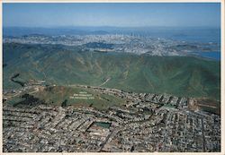 South San Francisco, The Industrial City (City of S. F. in background) Postcard