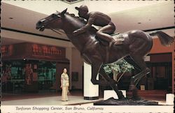 Tanforn shopping center, Seabiscuit statue Postcard