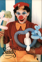 The Great Balloondini is Alan Sands. Alan Sands Entertainment Postcard
