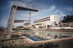 LLoret De Mar, Hotel Monterrey, pool with multi diving boards. Catalina, Spain Postcard Postcard Postcard