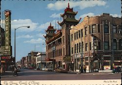 The Chinese Temple of Chicago Postcard