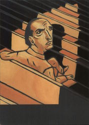 Caricature Martin Scorsese by Christopher Niemann Postcard