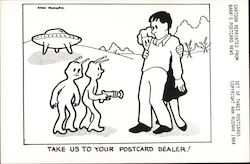 Take Us To Your Postcard Dealer! Cartoons Postcard Postcard Postcard