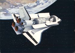Space Shuttle first issue day card Postcard
