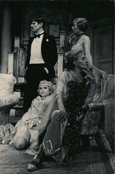 Scene Noel Coward's Hay Fever. Randall Smith, Susan E Pellegrino, Libby Boone, Marrian Walters Postcard