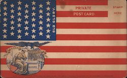 1898 Remembering the Maine U.S. Navy. Old Glory background. Canada Memorabilis Postcard