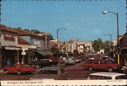 Burlingame Avenue Postcard