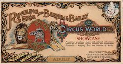 Reproduction? Ringling Bros. and Barnum & Bailey Circus World Showcase ticket Ephemera