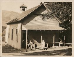 Edenvale School, students on porch, bell ringing San Jose, CA Original Photograph Original Photograph Original Photograph