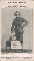 Distance Walker Walter Standow and Frisco Spot walking from New York to 'Frisco Postcard