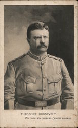 Theodore Roosevelt. Colonel Volunteers (Rough Riders). Back is advertisement Fair Bank's Fairy Soap Trade Card