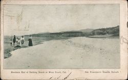Northern end of Bathing rock Postcard