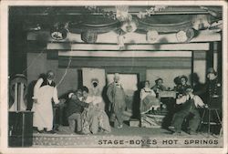 Stage and players Postcard