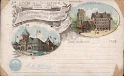 Official Souvenir California Midwinter International Exposition 1894 - Heidelberg Castle, Roumanian. Postcard