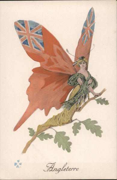 Angleterre - Fairy Girl with British Flag as wings UK