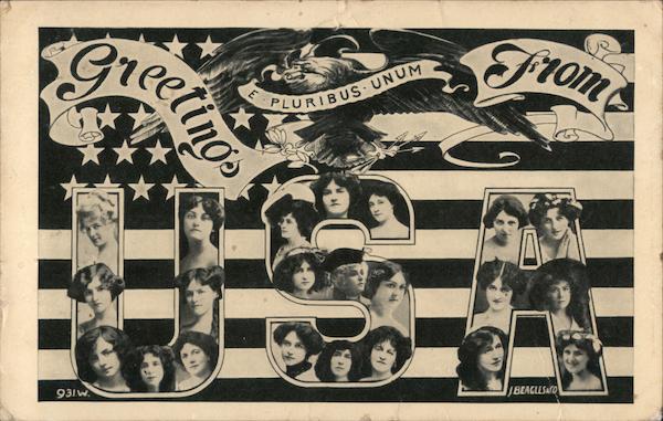 Grettings From U. S. A. Patriotic