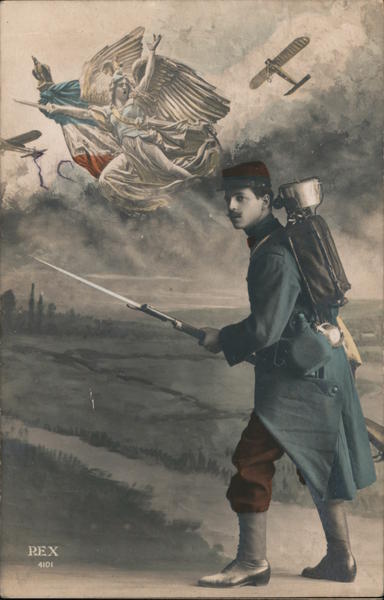 Soldier of France. Message written by a soldier stationed in Nice, 1911.