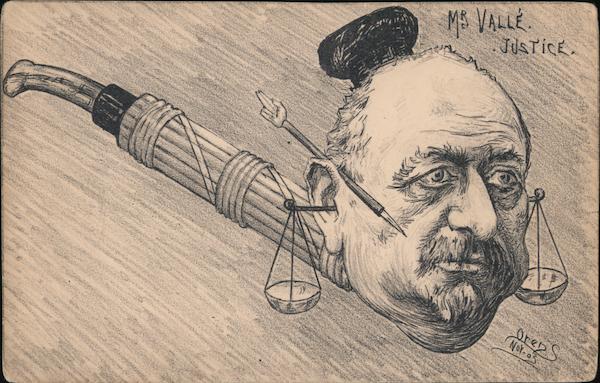 Mr. Valle. Justice. France Oren S. World War I