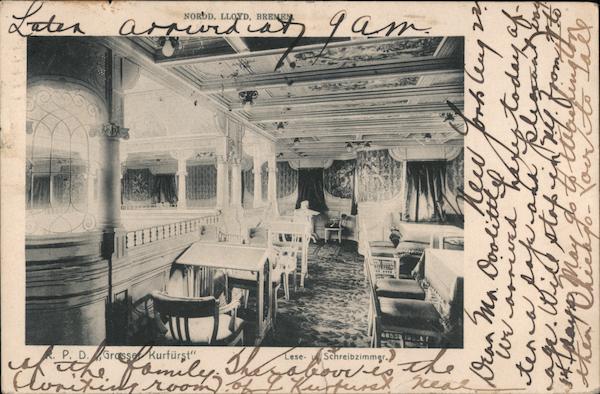 R.P.D.Großer Kurfürst, Nordd, Lloyd Bremen Interiors