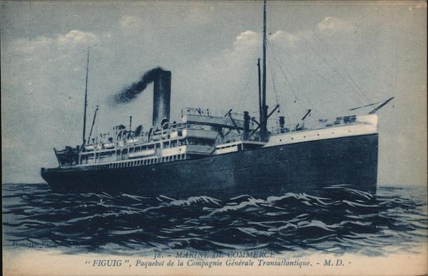 Figuig, Compagnie Générale Transatlantique Steamers