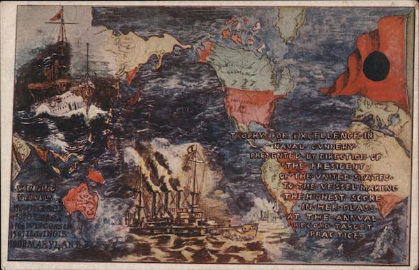 Trophy for excellence in Naval Gunnery Navy