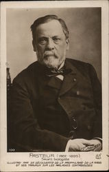 Pasteur (1822-1895) Savant Biologiste Men A. Nowan Postcard Postcard Postcard