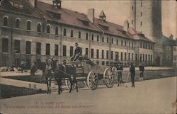 "U.S. Army Life" "Prisoners Under Guard at Work on Street" Postcard