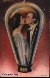 Lovelights: Their First Kiss Postcard