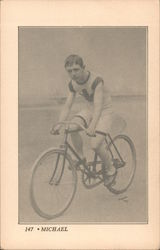 Michael. Boy on bicycle Postcard