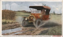 Pathfinding for the Glidden Tour - Detroit to Denver and Return Auto Racing Postcard Postcard Postcard