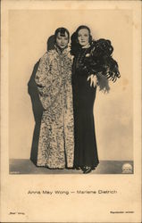 Anna May Wong - Marlene Dietrich Postcard
