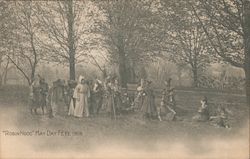 Robin Hood May Day Fete 1906. Postcard