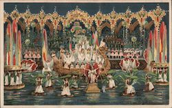 Hold to Light The Court Of The Golden Fountains, Hippodrome, New York Postcard