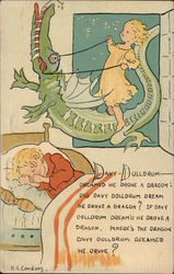 Davey Dolldrum Nursery Rhymes K. E. Condesoy Postcard Postcard Postcard