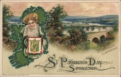 St. Patrick's Day Souvenir, Cappaquin, County Waterford Postcard