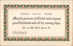 May the presence of Christ make joyous your Christmas and all the coming days Postcard Postcard Postcard