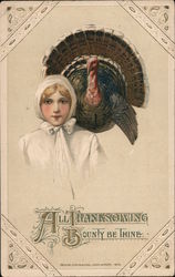 All Thankgiving Bounty Be Thine Postcard